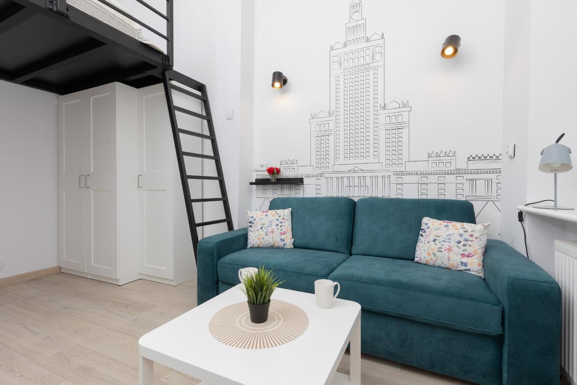 Aleja Wyzwolenia Studio with Mezzanine Warsaw Downtown by Noclegi Renters Ngoại thất bức ảnh