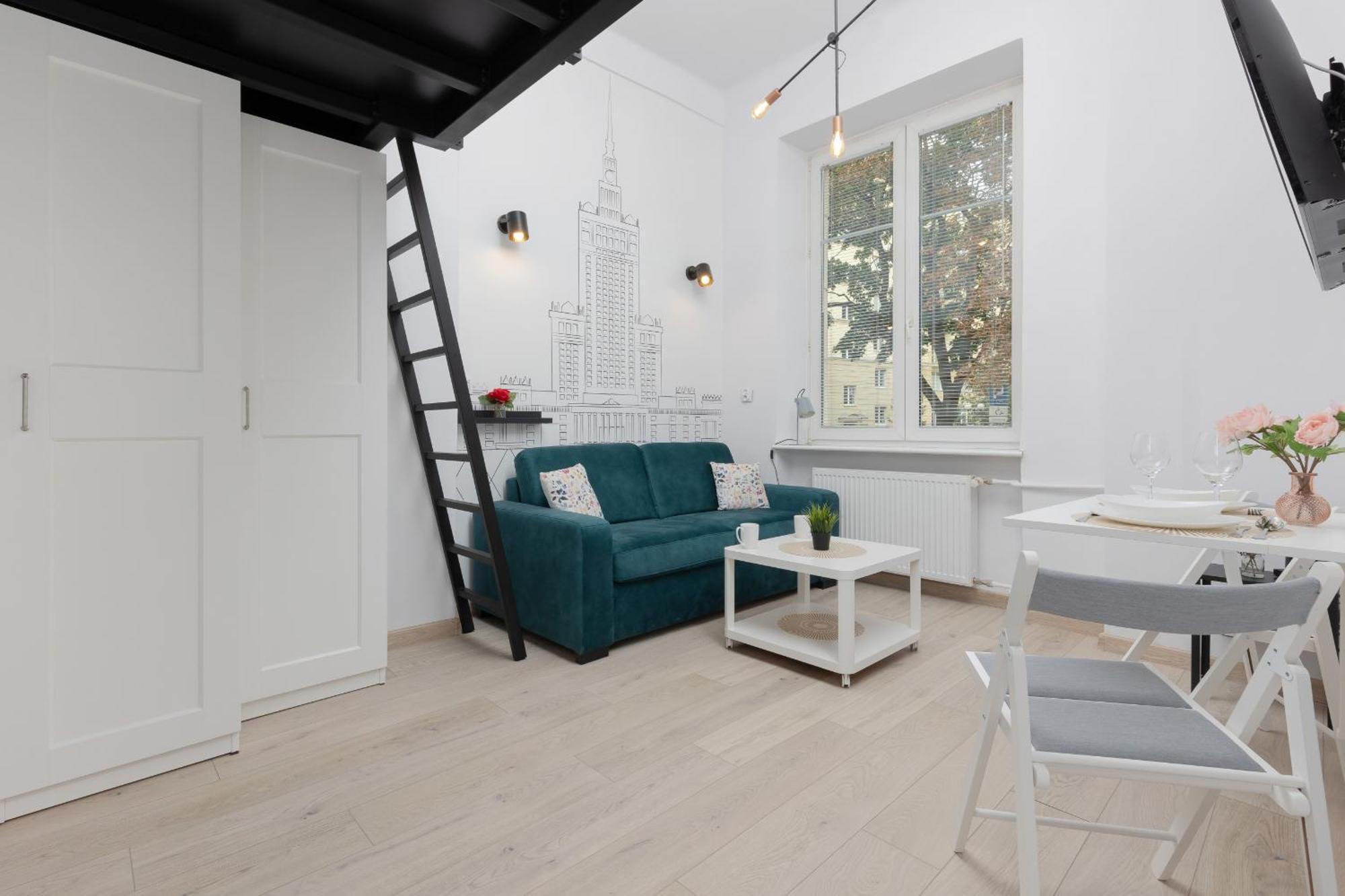 Aleja Wyzwolenia Studio with Mezzanine Warsaw Downtown by Noclegi Renters Ngoại thất bức ảnh